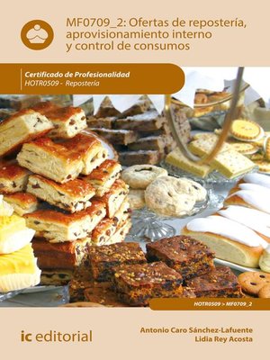 cover image of Ofertas de repostería, aprovisionamiento interno y control de consumos. HOTR0509